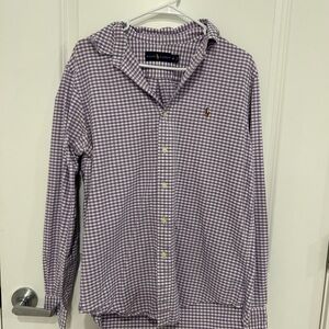 Ralph Lauren Lavender Gingham Shirt